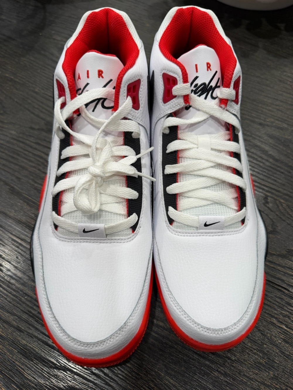Nike Air Flight Legacy Black White Red Men's Sneakers Shoes size 11 - Picture 4 of 11